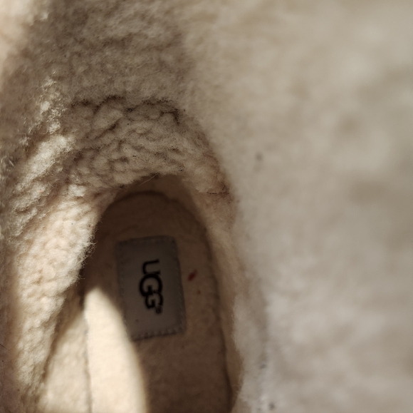 Ugg Fraser Cozy Shearling-Lined Lace Up Hiking Boots Khaki Green Size 10 - Picture 3 of 9